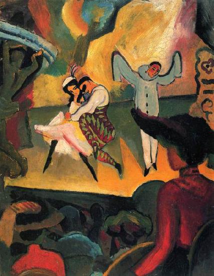 August Macke Russisches Ballett oil painting picture